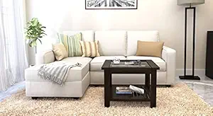 Sheesham Wooden Square Coffee Table Living Room || Wood Center Table Glass Top || Home Furniture Coffee Table || Sofa Set Center Table || Walnut Finish