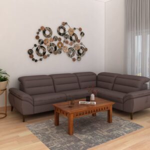 Ganpati Arts Solid Sheesham Wood Center Coffee Table for Home Living Room Wooden Teapoy Tea Table for Hotels - (Natural Finish) 1 Year Warranty